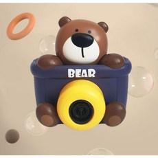 어린이 카메라 버블건 안새는 자동 버블건 선물 + 2ea, 곰, 2개