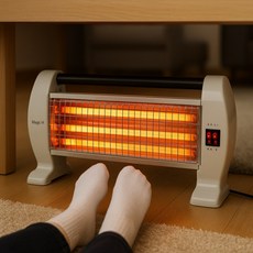 3단 발난로 전기난로 전기히터 사은품 답례품 판촉물 집들이선물 전기스토브 난로 미니난로 히터, 3단 석영관