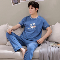 홈웨어 파자마 봄여름 커플잠옷 BL커플야자수SET