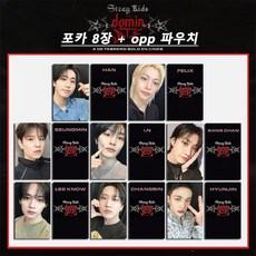 SKZ스트레이 키즈 영화 포토카드 포카 굿즈 방찬포카 JL-1688-101959-0206606, 블랙, 포카 8장