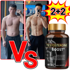 [헬스보조] 남자 근육 강화제 남성 호르몬 테스토스테론 영양제 에너지 부스터 남성 정력제, 4개, 60정