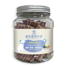 亨利口袋 益生菌潔牙骨 香濃潔牙骨 狗零食, 1個, 雞肉＋藍莓＋綠唇貽貝,袋裝80g