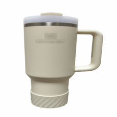 실리콘 바닥 텀블러 보호 커버 컵 7.5cm 아이보리