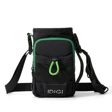 IDIGI 男士休閒大容量斜挎包, 黑色