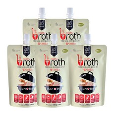 고양이 황태간식 닭고기 육수 수술후 냥이 고양이건강간식 파우치 기력회복 칭찬, 180ml, 5개