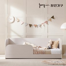 장인가구 뉴피터 E0등급 저상형 데이베드 침대 일반형 SS +낮은포켓+가드, 우드내추럴