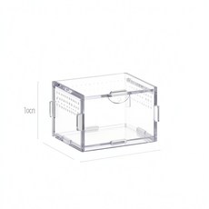 ADSA 透明爬蟲飼養箱 亞克力材質 高透全景觀賞, 10*8*7, 1個