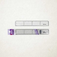 송화 방안자 20cm SH-B001 투명 격자자 1개입