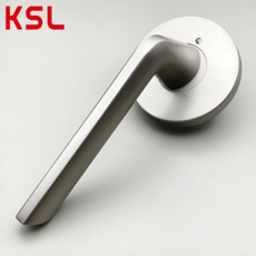 레바 KSL-1088NSM 실버 욕실용 핀타입 목문 미닫이 방문 도어록 고급 심플 손잡이