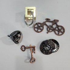 아이놀부 퍼즐 아연 합금 지능 링 잠금 해제 조립 해체 지력개발 게임 교육 장난감 5종세트, A세트, 5개, 1피스