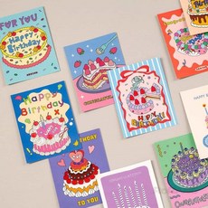 로랑마켓 메시지 카드 11종세트 생일편지지 이쁜봉투 귀여운편지봉투