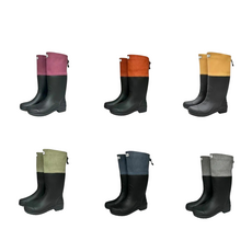 帝展 DI JAN D3系列後束口登山雨鞋，可翻摺設計，鞋墊升級，防雨防滑，舒適耐磨, 紫,27