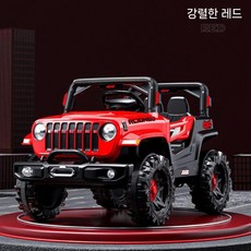 아동 전동차 전기 오프로드카 승용 전동붕붕카 전기자동차완구 전동 자동차, 1. 전기 구동, 4. 중국 레드 6V7