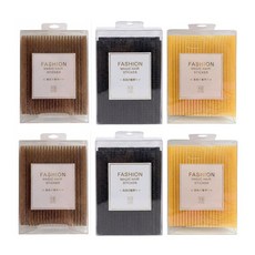 헤어 고정 시트 앞머리 잔머리 세안 메이크업 정리 패드, 6개, 블랙2개+라이트2개+다크2개