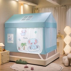 벙커침대텐트 암막 3중 놀이터 벙커형 캐노피 동굴 제외 기숙사 프레임 가림막 대학생 벙커