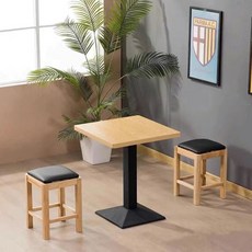 【格森實木餐桌椅】商用快餐桌椅組閤，餐飲店/小喫店/麵館/奶茶店適用