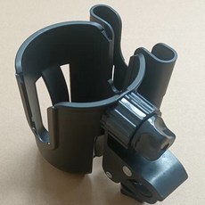 二合一推車杯架 適用於兒童車及嬰兒車, 黑色, 1個