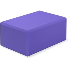 Corsiampoo 대형 폼 요가 블록 22.9 x 15.2 x 10.2cm(9 x 6 x 4인치) 튼튼한 필라테스 블록 운동 블록 필라테스 명상 스트레칭 및 토닝을 위, Violet