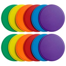 카이신 스팟 마커 4인치 미끄럼 방지 민첩성 실내 야외 축구 농구 스포츠 스피드 훈련 및 훈련을 위한 컬러풀 플랫 필드 체육관 교실 바닥 세트