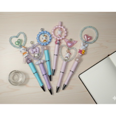 해피네집 볼펜 꾸미기 DIY 풀세트, 6개, 파스텔