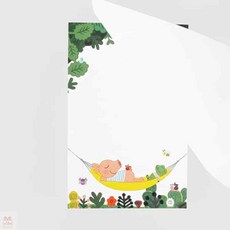 탁상용메모지 레터패드 씨에스타 굴리굴리