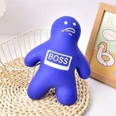 점보 치즈 큐브 선물 말랑이 스트레스 볼 토이 큰 모양 비반발 피젯 해소, 매장 관리자에게 연동하여 우선 배송, 1개, 블루 빅