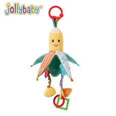 jollybaby寶寶安撫玩具新生嬰兒車掛件牀掛搖鈴 安撫益智嬰兒玩具, 1個, 玉米安撫掛件:如圖所示