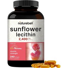 네이처벨 해바라기 레시틴 Sunflower Lecithin 2400mg 소프트젤 240정, 1, 1개