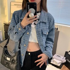차무희옷 고유정 여성 봄 하객룩 오피스룩 데일리 숏 트위드자켓