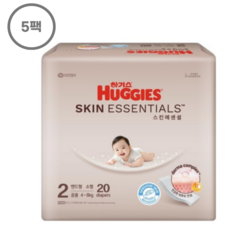하기스 스킨에센셜 밴드형 기저귀, 2단계, 100매
