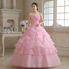 婚紗 齊地公主蓬蓬裙 新娘禮服