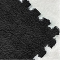 전원주택 거실용 퍼즐조립 워셔블 포근한 바닥매트 소프트 빌라층간소음 소리흡수, 1세트, 블랙 2개입