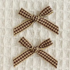 雲南榼藤大豆莢娃娃豆老娃豆手工DIY榼藤豆莢娃娃材料配件材料包, 1個, 棕色千鳥格子5個:1個