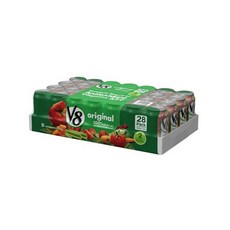 V8 Original Vegetable Juice Cans V8 오리지날 야채 주스 11.5oz 340ml 28캔, 1개, 28개