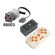 MOC 블루투스 앱 원격 제어 세트 - PF 빌딩 블록 수정용 충전식 배터리 박스 모터 세트 속도 컨트롤러, 4 Motor set