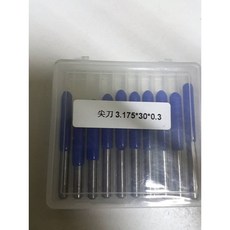 CNC平底尖刀3.175mm 木工雕刻刀具 精準雕刻 適用於多種CNC雕刻機, 詳見包裝, 90度*0.3