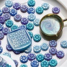 봉투 봉인 스탬프 왁스 알 초대장 혼합색상 100개 1팩, 1개, 18