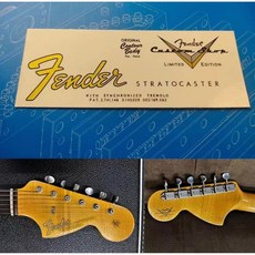 펜더 커스텀 샵 일렉트릭 기타 헤드 로고 워터 트랜스퍼 프린팅 스티커 ST66 ST67 에 적합 . 2340219