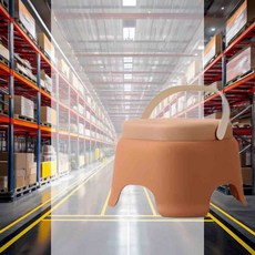 손잡이 욕실의자 간이의자 이동식의자 캠핑의자 경량체어 환자목욕의자 미니의자, 베인 핸들링 스툴(소-옐로우)