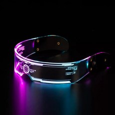 링크나루 파티소품 LED 사이버 안경, 1개, 혼합색상 1개, 혼합색상