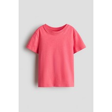 H&M 브랜드관 코튼 티셔츠 라이트 레드 0611503106