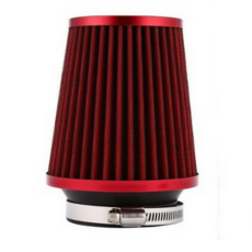 락모터스 자동차 오픈필터 건식 흡기튜닝 인테이크 흡기필터 인테이크튜닝, 1개, 건식빨강필터1000cc~2000cc