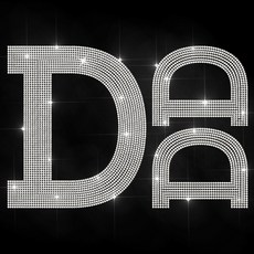 1개 유리 핫픽스 라인스톤 다리미 부착형 아플리케 의상 액세서리 (옷 가방 바지용) 알파벳 D 297x210mm, 은색