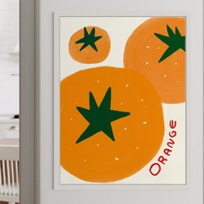 Good Morning ORANGE 하루를 깨우는 비타민 주방 그림액자, 오렌지, 30x40cm