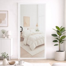 ROYAI ONE 안 찢어지는 현관 방충망 일체형 통자석 현관문 모기장 미세 방충망, 흰색