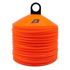 Baden | 유연하고 내구성이 뛰어난 18.4cm(7.25인치) 트레이닝 콘 실내/실외 모든 스포츠 오렌지 4팩 139762, 4
