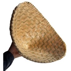 泰國 (3E) 三角竹簍蒸飯鋁鍋 蒸米竹籠 泰國煮飯器具 泰國蒸米 泰國炊飯蒸糯米飯, 三角型 竹籠