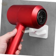수납 욕실 정리 욕실 헤어드라이기 벽부착 소품 드라이기 홀더 보관 거치대 정리, 1개, 블랙