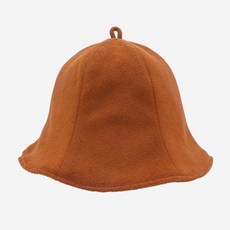 일본사우나모자 사우나 캡 스팀 샤워 헤어캡 타월, 호박색