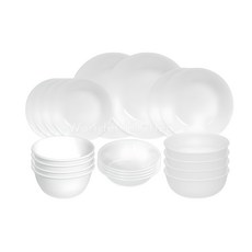 코렐 저스트화이트 4인 홈세트 20P 그릇세트, 화이트, 한국형 공기대접